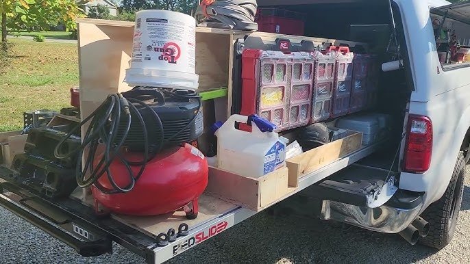 Handyman service truck loaded with tools and equipment